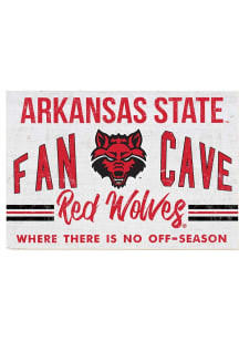 KH Sports Fan Arkansas State Red Wolves 34x23 Fan Cave Sign