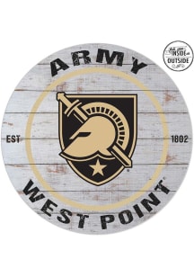 KH Sports Fan Army Black Knights 20x20 Indoor or Outdoor Weathered Circle Sign