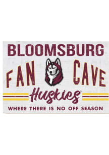 KH Sports Fan Bloomsburg University Huskies 34x23 Fan Cave Sign