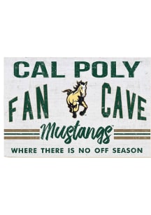 KH Sports Fan Cal Poly Mustangs 34x23 Fan Cave Sign