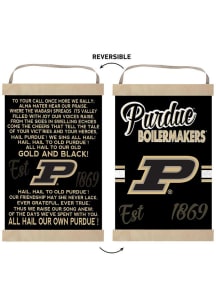 KH Sports Fan Purdue Boilermakers Fight Song Reversible Banner Sign