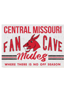 KH Sports Fan Central Missouri Mules 34x23 Fan Cave Sign