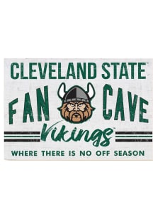 KH Sports Fan Cleveland State Vikings 34x23 Fan Cave Sign