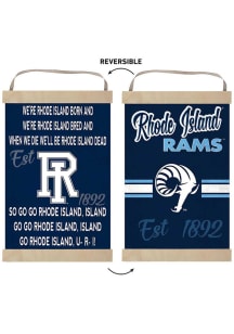 KH Sports Fan Rhode Island Rams Fight Song Reversible Banner Sign