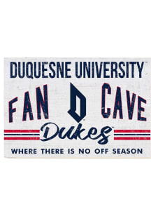KH Sports Fan Duquesne Dukes 34x23 Fan Cave Sign