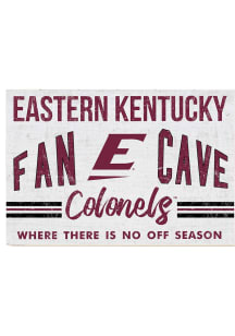 KH Sports Fan Eastern Kentucky Colonels 34x23 Fan Cave Sign