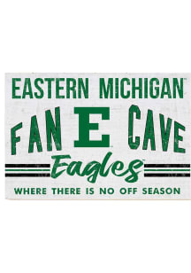 KH Sports Fan Eastern Michigan Eagles 34x23 Fan Cave Sign