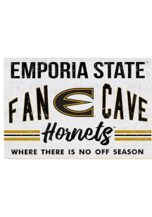 KH Sports Fan Emporia State Hornets 34x23 Fan Cave Sign