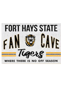 KH Sports Fan Fort Hays State Tigers 34x23 Fan Cave Sign