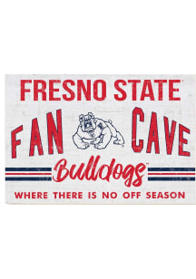 KH Sports Fan Fresno State Bulldogs 34x23 Fan Cave Sign