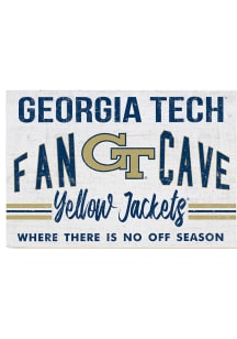 KH Sports Fan GA Tech Yellow Jackets 34x23 Fan Cave Sign