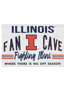 KH Sports Fan Illinois Fighting Illini 34x23 Fan Cave Sign
