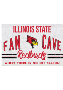 KH Sports Fan Illinois State Redbirds 34x23 Fan Cave Sign
