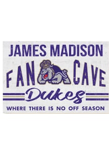 KH Sports Fan James Madison Dukes 34x23 Fan Cave Sign
