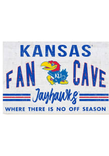 KH Sports Fan Kansas Jayhawks 34x23 Fan Cave Sign