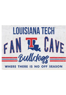 KH Sports Fan Louisiana Tech Bulldogs 34x23 Fan Cave Sign