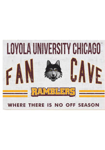 KH Sports Fan Loyola Ramblers 34x23 Fan Cave Sign