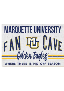 KH Sports Fan Marquette Golden Eagles 34x23 Fan Cave Sign