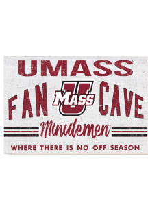 KH Sports Fan Massachusetts Minutemen 34x23 Fan Cave Sign