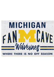 KH Sports Fan Michigan Wolverines 34x23 Fan Cave Sign
