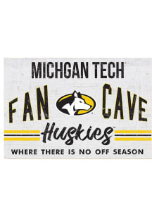 KH Sports Fan Michigan Tech Huskies 34x23 Fan Cave Sign