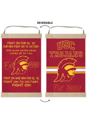 KH Sports Fan USC Trojans Fight Song Reversible Banner Sign