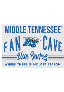 KH Sports Fan Middle Tennessee Blue Raiders 34x23 Fan Cave Sign