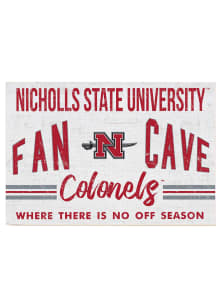 KH Sports Fan Nicholls State Colonels 34x23 Fan Cave Sign