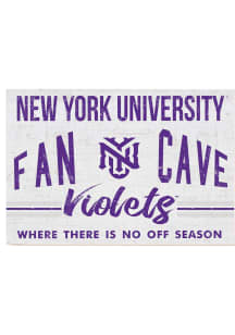 KH Sports Fan NYU Violets 34x23 Fan Cave Sign