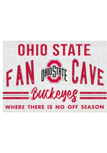 KH Sports Fan Ohio State Buckeyes 34x23 Fan Cave Sign
