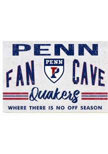 KH Sports Fan Pennsylvania Quakers 34x23 Fan Cave Sign