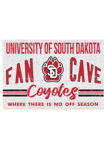 KH Sports Fan South Dakota Coyotes 34x23 Fan Cave Sign