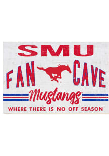 KH Sports Fan SMU Mustangs 34x23 Fan Cave Sign