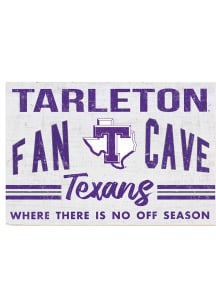 KH Sports Fan Tarleton State Texans 34x23 Fan Cave Sign