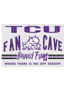 KH Sports Fan TCU Horned Frogs 34x23 Fan Cave Sign