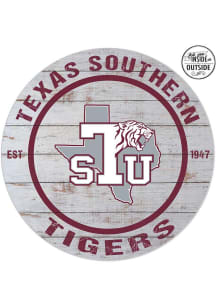 KH Sports Fan Texas Southern Tigers 20x20 Indoor or Outdoor Weathered Circle Sign