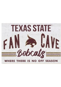 KH Sports Fan Texas State Bobcats 34x23 Fan Cave Sign