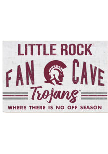 KH Sports Fan U of A at Little Rock Trojans 34x23 Fan Cave Sign