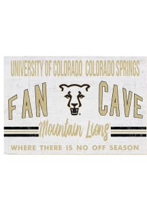 KH Sports Fan UCCS Mountain Lions 34x23 Fan Cave Sign