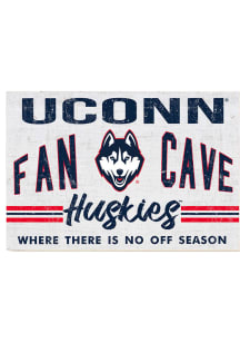 KH Sports Fan UConn Huskies 34x23 Fan Cave Sign