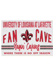 KH Sports Fan UL Lafayette Ragin' Cajuns 34x23 Fan Cave Sign