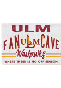 KH Sports Fan Louisiana-Monroe Warhawks 34x23 Fan Cave Sign