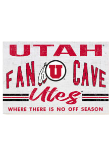 KH Sports Fan Utah Utes 34x23 Fan Cave Sign