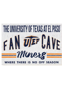 KH Sports Fan UTEP Miners 34x23 Fan Cave Sign