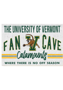 KH Sports Fan Vermont Catamounts 34x23 Fan Cave Sign