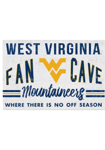 KH Sports Fan West Virginia Mountaineers 34x23 Fan Cave Sign