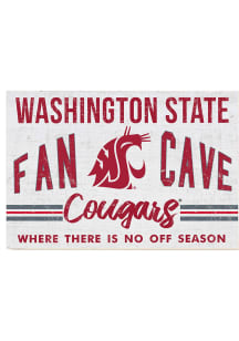 KH Sports Fan Washington State Cougars 34x23 Fan Cave Sign