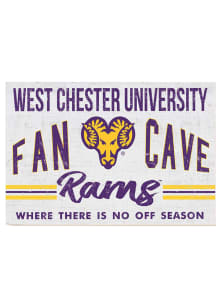 KH Sports Fan West Chester Golden Rams 34x23 Fan Cave Sign