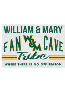 KH Sports Fan William &amp; Mary Tribe 34x23 Fan Cave Sign