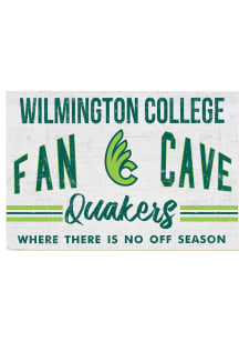 KH Sports Fan Wilmington College Quakers 34x23 Fan Cave Sign